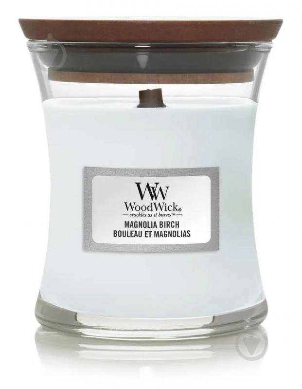 Свеча ароматическая Woodwick Mini Magnolia Birch (Магнолия и Береза) 85г - фото 1