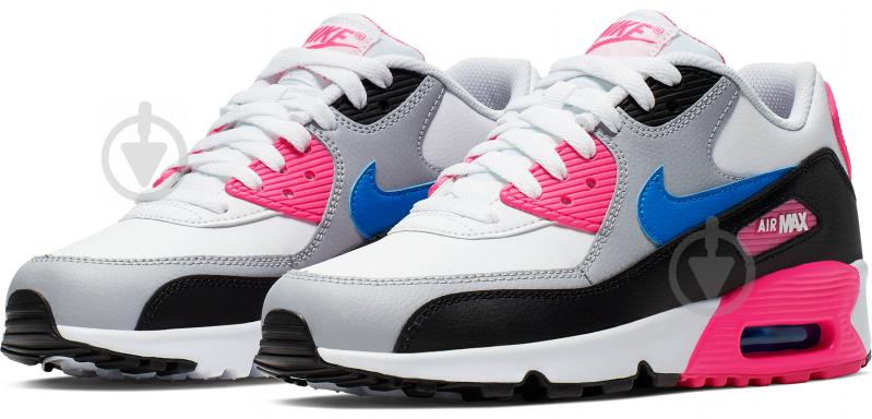 Кросівки для дівчаток Nike AIR MAX 90 LTR (GS) 833376-107 р.38,5 біло-рожеві - фото 3