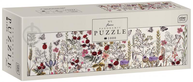 Пазлы панорамные InterDRUK 1000 Flowers 1 326263 - фото 1 Пазлы панорамные InterDRUK 1000 Flowers 1 326263 - фото 1