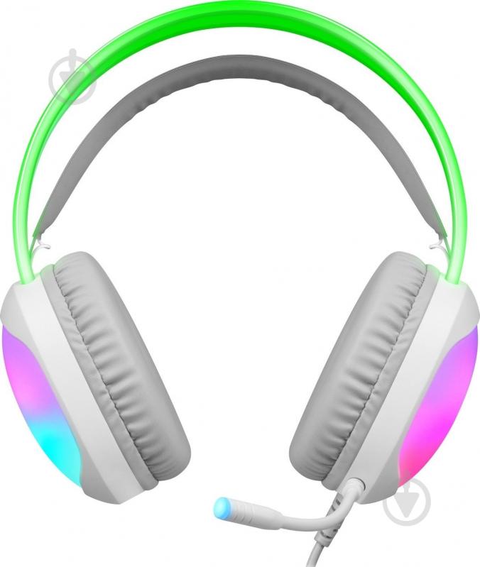 Наушники Defender Eclipse RGB white (62440) - фото 2 Наушники Defender Eclipse RGB white (62440) - фото 2