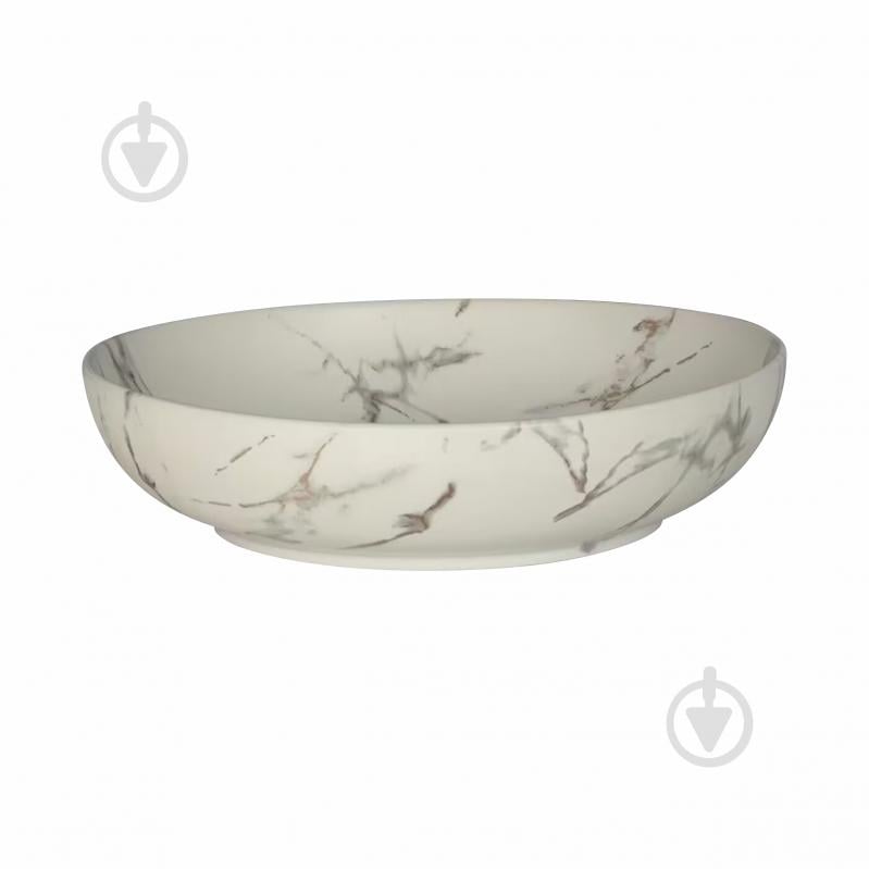 Умывальник-чаша VOLLE PIEDRA, 52*39,5*13,5 см, світлий мармур - фото 1 Умывальник-чаша VOLLE PIEDRA, 52*39,5*13,5 см, світлий мармур - фото 1