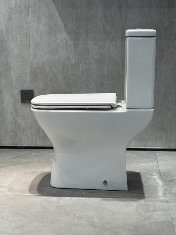 Унітаз-компакт EGO PRIDE Rimless з сидінням Duroplast soft-close, 60*38*78см - фото 5