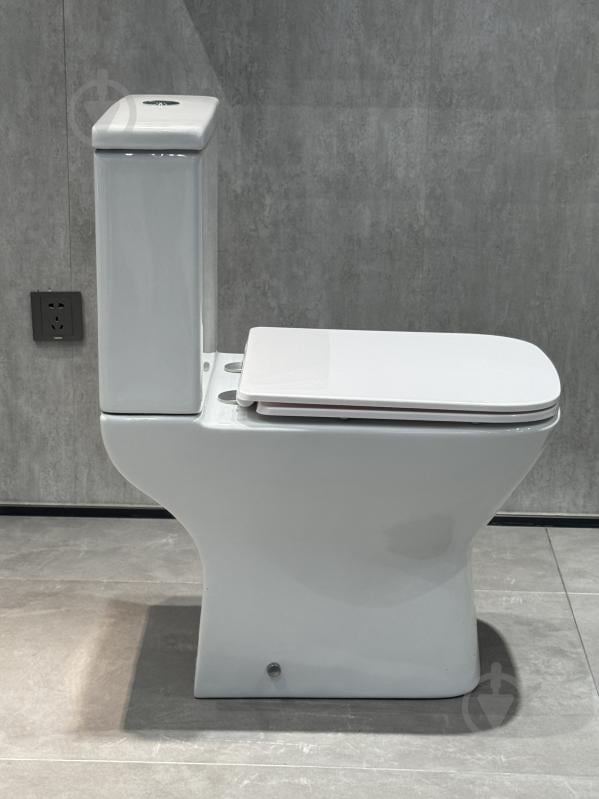 Унітаз-компакт EGO PRIDE Rimless з сидінням Duroplast soft-close, 60*38*78см - фото 7