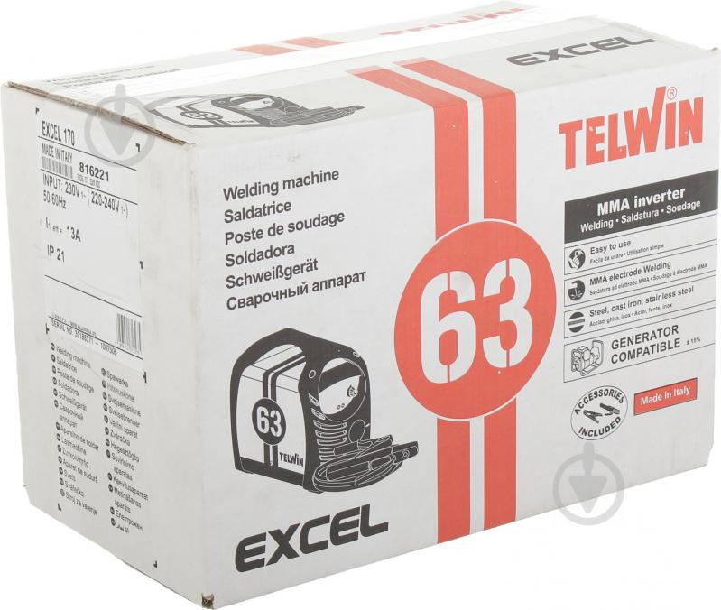 Инвертор сварочный Telwin EXCEL 170 - фото 6