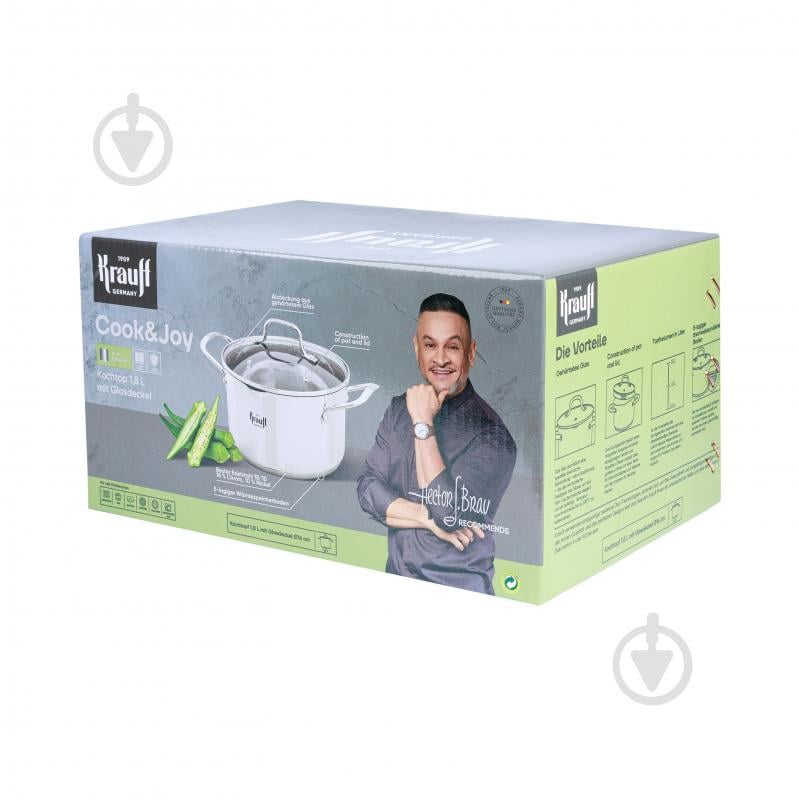 Каструля з кришкою Krauff Cook&Joy 1,8 л 26-238-116 - фото 18 Каструля з кришкою Krauff Cook&Joy 1,8 л 26-238-116 - фото 18