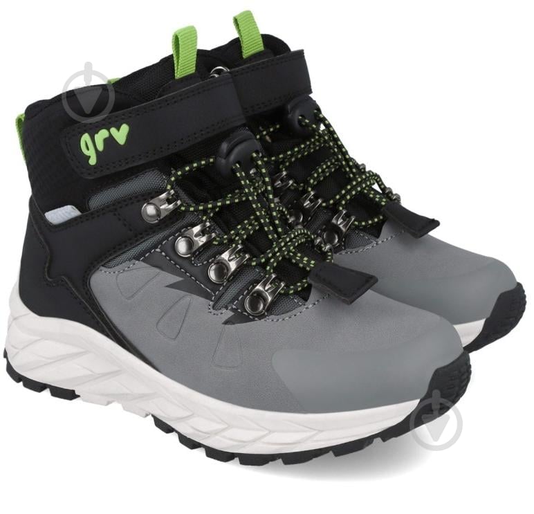 Ботинки для мальчиков GARVALIN 251528 р.29 серый с черным - фото 1