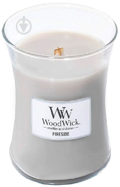 Свічка ароматична Woodwick Medium Fireside 275 г - фото 1