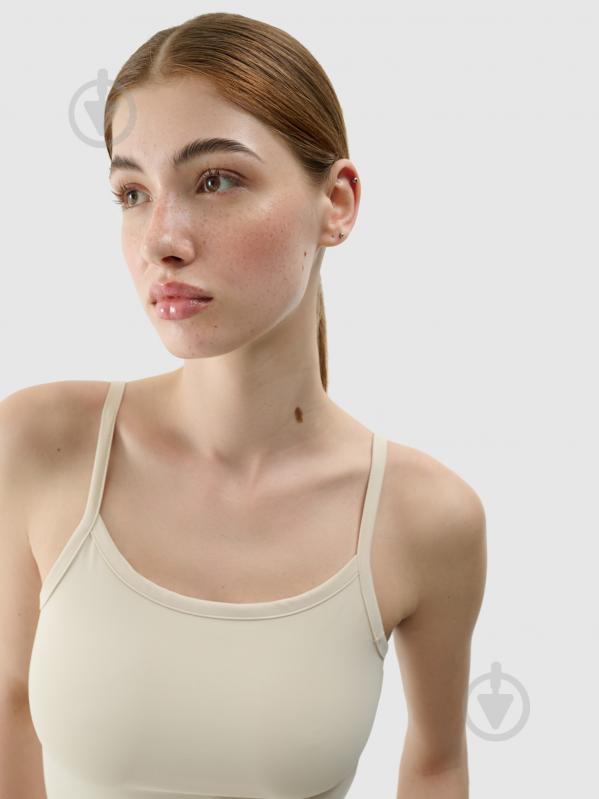 Майка 4F р.S бежевий - фото 2