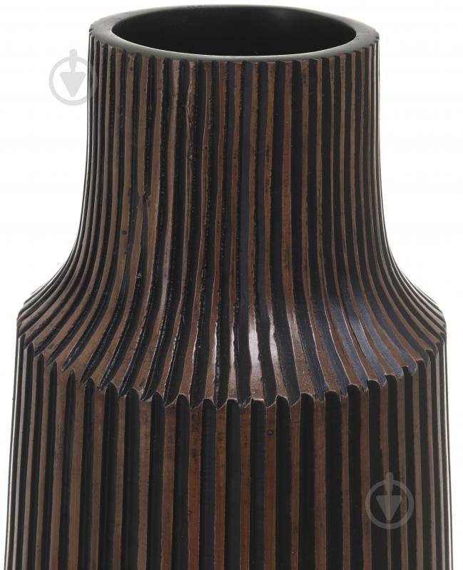 Ваза полирезиновая Design 41 см черная YZ04871BLH-1 - фото 3
