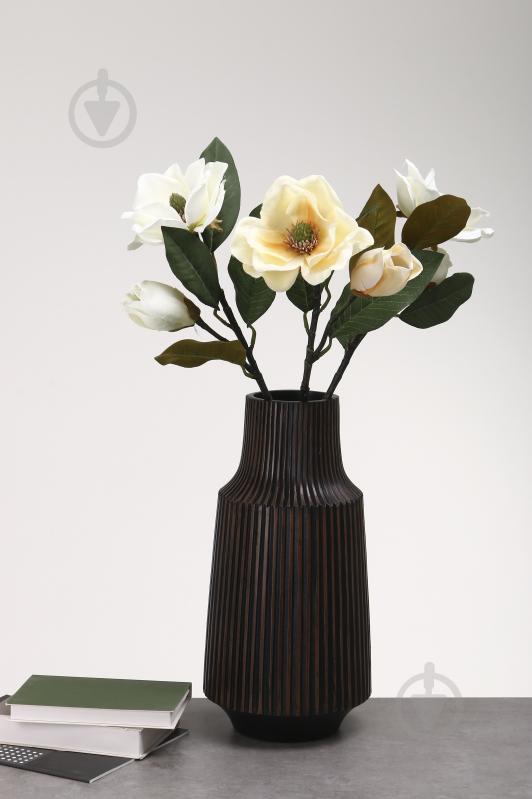 Ваза полирезиновая Design 41 см черная YZ04871BLH-1 - фото 5