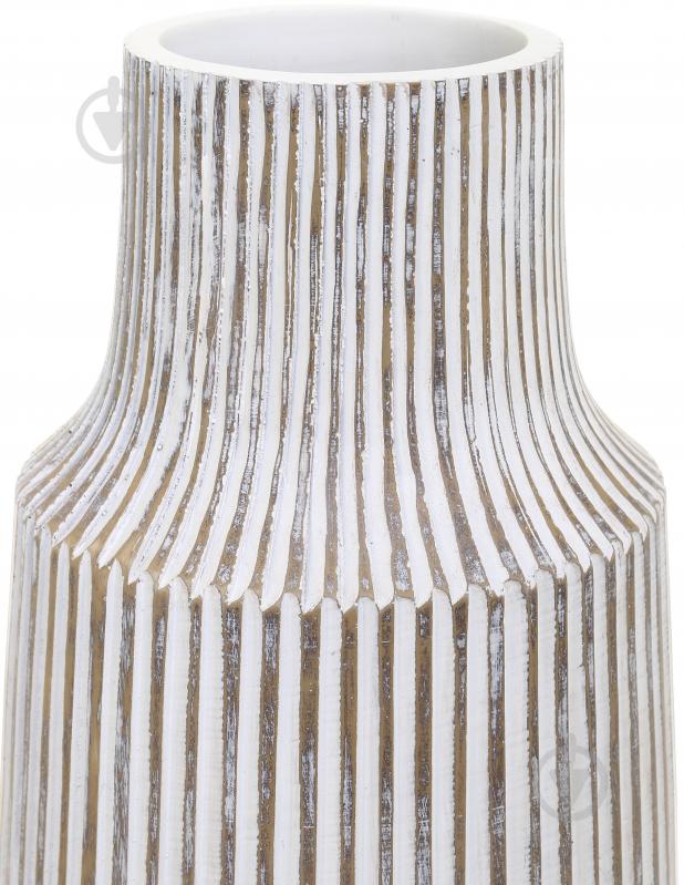 Ваза полирезиновая Design 41 см белая YZ04871W-1 - фото 3