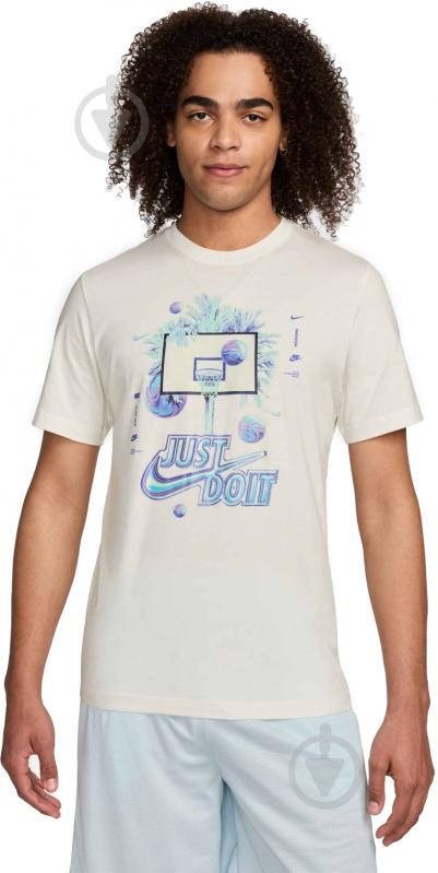 Футболка Nike NK TEE PHOTO SU24 FV8410-133 р.S бежевий - фото 1