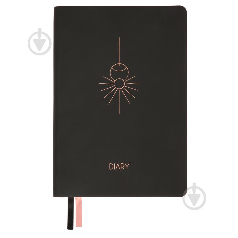 Щоденник недатований Hypnotic 320 стор. Leo Planner A5 2026 252703 чорний - фото 1