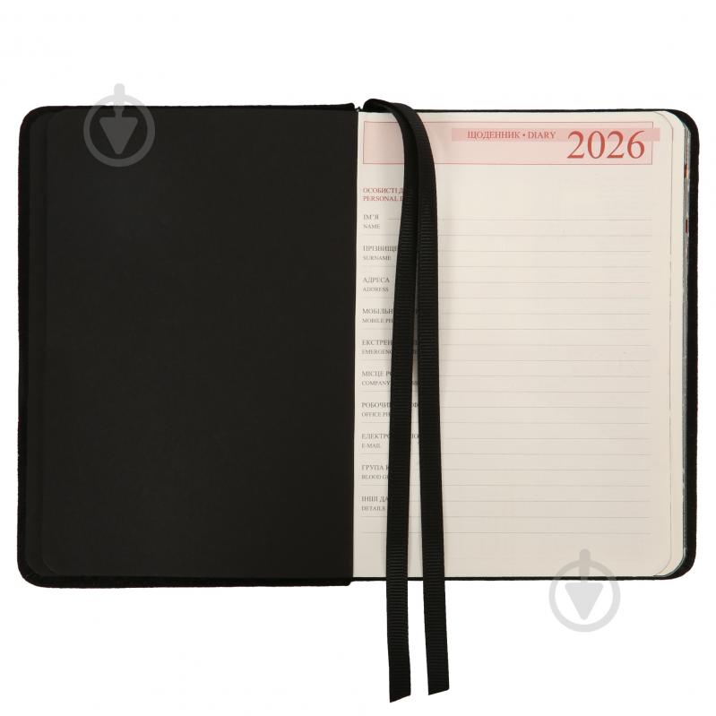 Щоденник датований Luna 352 стор. Leo Planner A5 2026 252706 чорний - фото 5