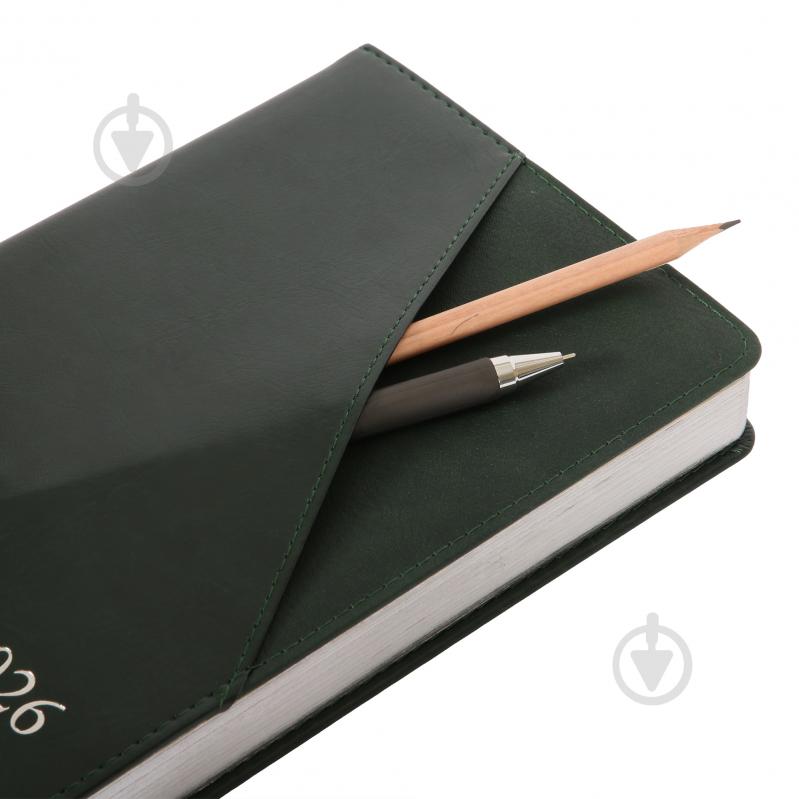Щоденник датований Whisky 368 стор. Leo Planner A5 2026 252669 зелений - фото 3