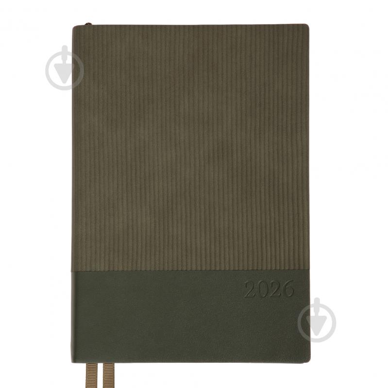 Щоденник датований Velvet 368 стор. Leo Planner A5 2026 252637 зелений - фото 1