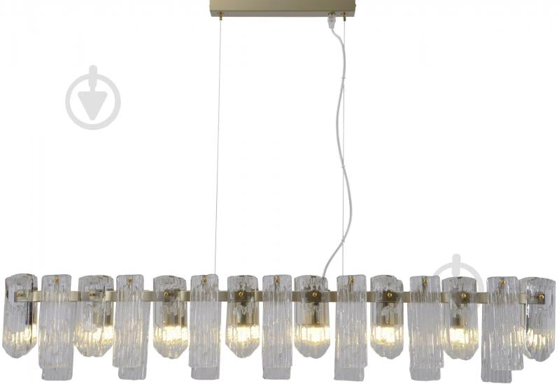 Світильник підвісний Sensio Baltimore 8x5 Вт G9 прозорий/золото ALB-P00397-E - фото 1 Світильник підвісний Sensio Baltimore 8x5 Вт G9 прозорий/золото ALB-P00397-E - фото 1