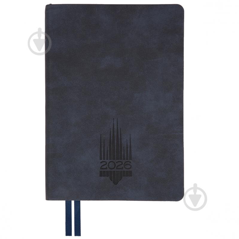 Щоденник датований Leader 368 стор. Leo Planner A5 2026 252689 синій - фото 1