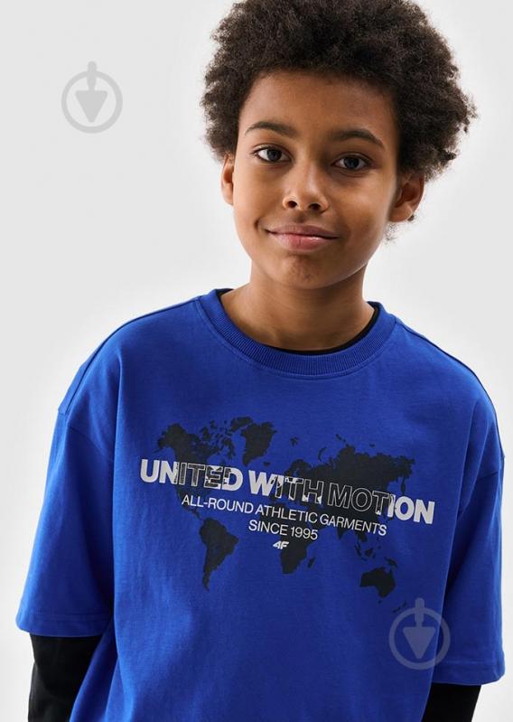 Футболка 4F TSHIRT M1880 р.140 голубой - фото 3