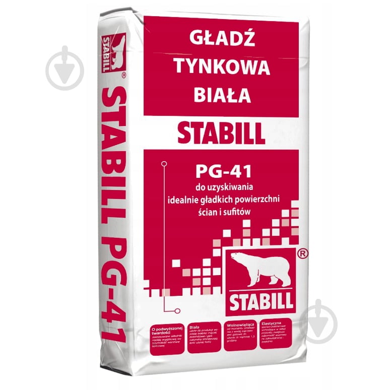 Шпаклевка STABILL PG-41 10кг - фото 1