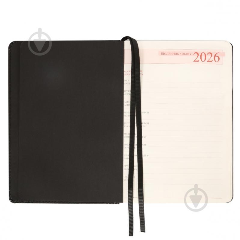 Щоденник датований Legacy 368 стор. Leo Planner A5 2026 252649 чорний - фото 5