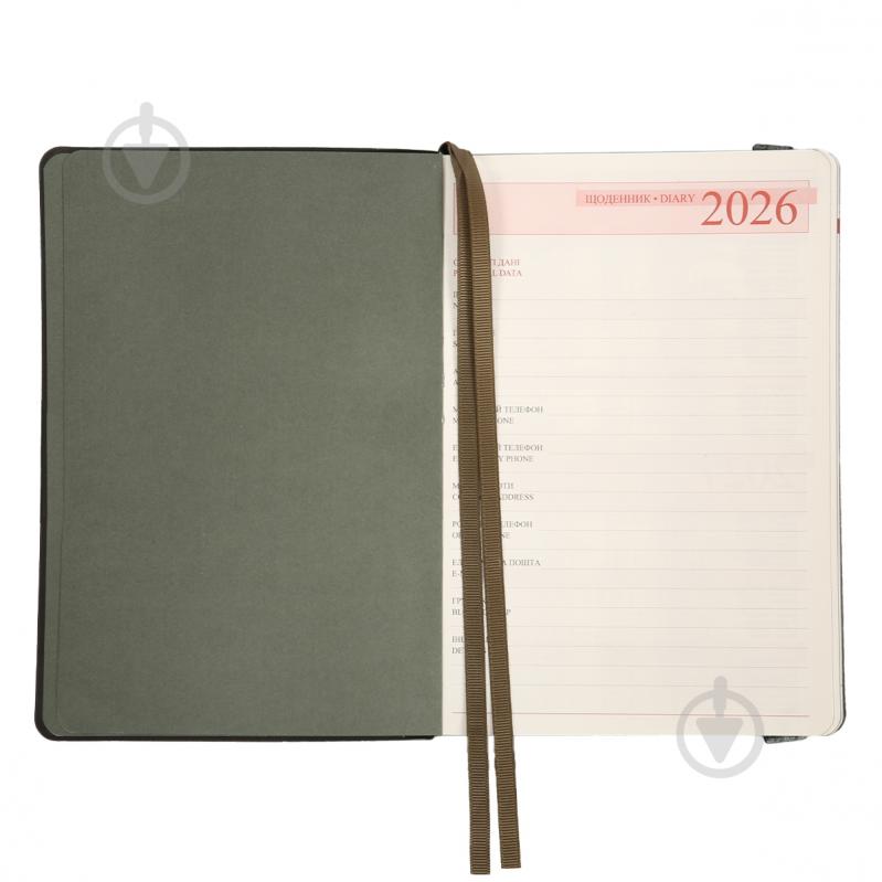 Щоденник датований Polo 368 стор. Leo Planner A5 2026 252694 сірий - фото 4