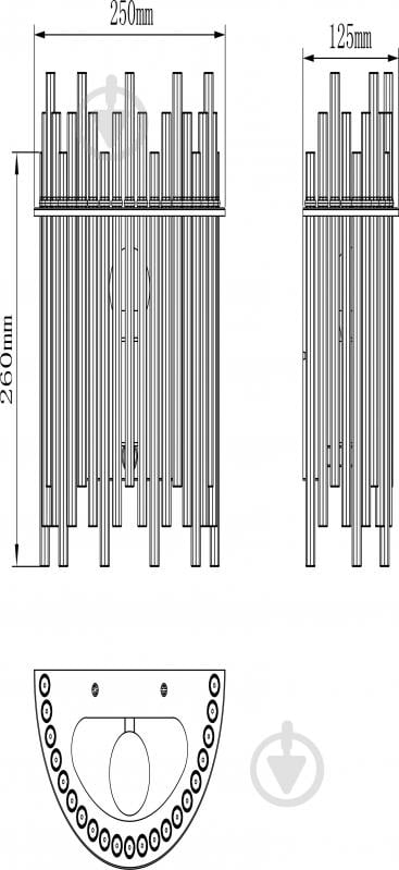 Светильник настенный Sensio Broadway 40 Вт E27 черный ALB-W00207-E - фото 2