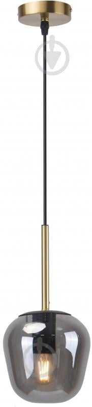 Світильник підвісний Sensio Bellevue 1x40 Вт E27 чорний/латунь ALB-P00427-SM - фото 1