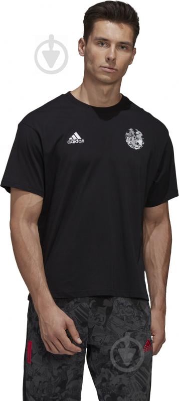 Футболка Adidas CAPTSUBA TEE GK3442 р.L чорний - фото 3