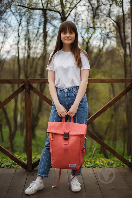 Рюкзак Smart Style Roll-top T-70 Coral - фото 6
