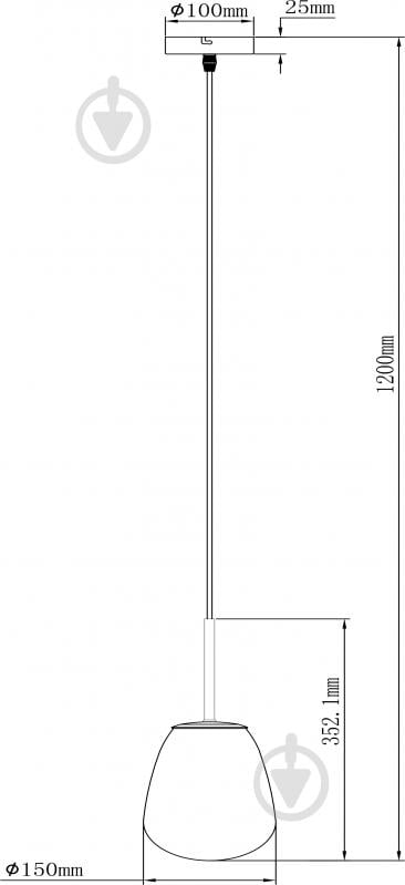 Світильник підвісний Sensio Cleveland 1x40 Вт E27 бурштиновий із золотим ALB-P00429-AM - фото 2 Світильник підвісний Sensio Cleveland 1x40 Вт E27 бурштиновий із золотим ALB-P00429-AM - фото 2