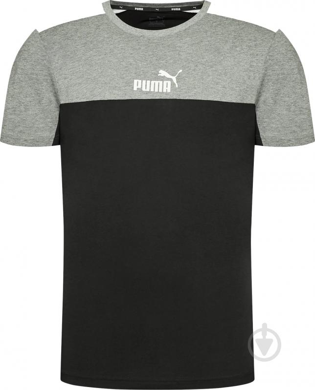 Футболка Puma ESS+ BLOCK TEE 84742601 р.M чорний - фото 5