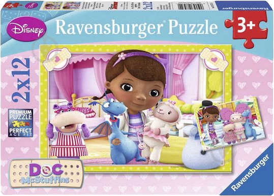 Пазлы Ravensburger 2х12 Доктор Плюшева 07572 - фото 1 Пазлы Ravensburger 2х12 Доктор Плюшева 07572 - фото 1