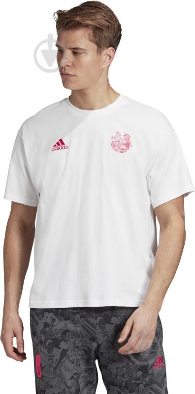 Футболка Adidas CAPTSUBA TEE GK3443 р.M белый - фото 3