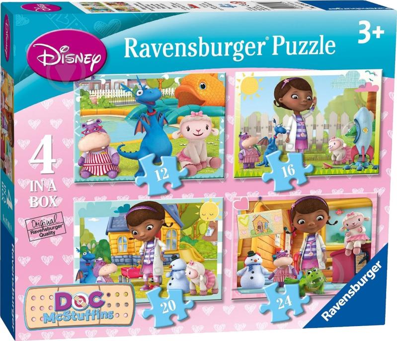 Пазлы Ravensburger 4 в 1 Доктор Плюшева 72 элемента 07061 - фото 1