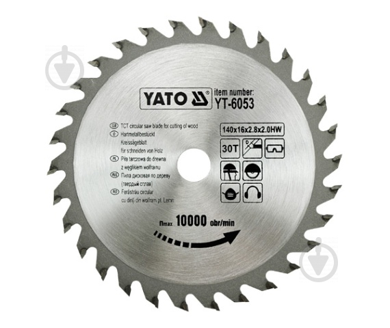 Пиляльний диск YATO 140x16x2 Z30 YT-6053 - фото 1