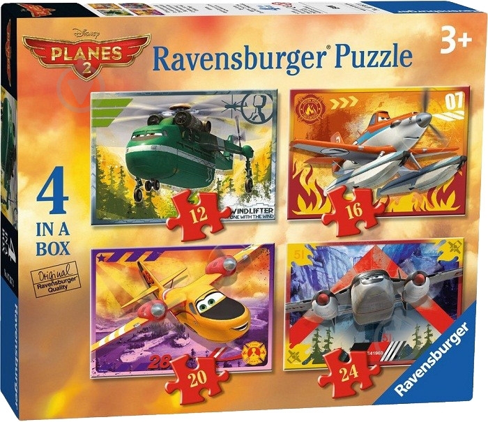 Пазлы Ravensburger 4 в 1 Самолеты 07357 - фото 1
