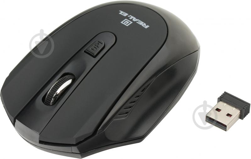 Мышь Real-el RM-325 Wireless black - фото 2 Мышь Real-el RM-325 Wireless black - фото 2