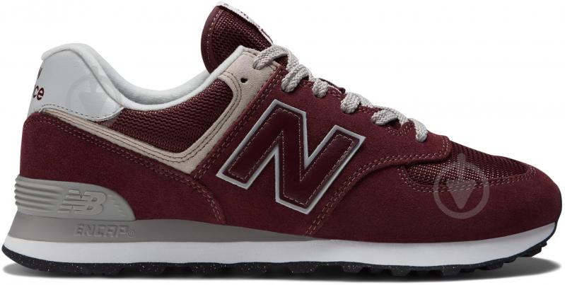 Кроссовки мужские демисезонные New Balance ML574EVM р.47,5 бордовые - фото 1