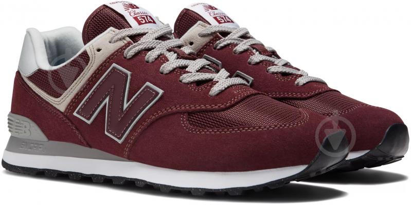 Кроссовки мужские демисезонные New Balance ML574EVM р.47,5 бордовые - фото 4