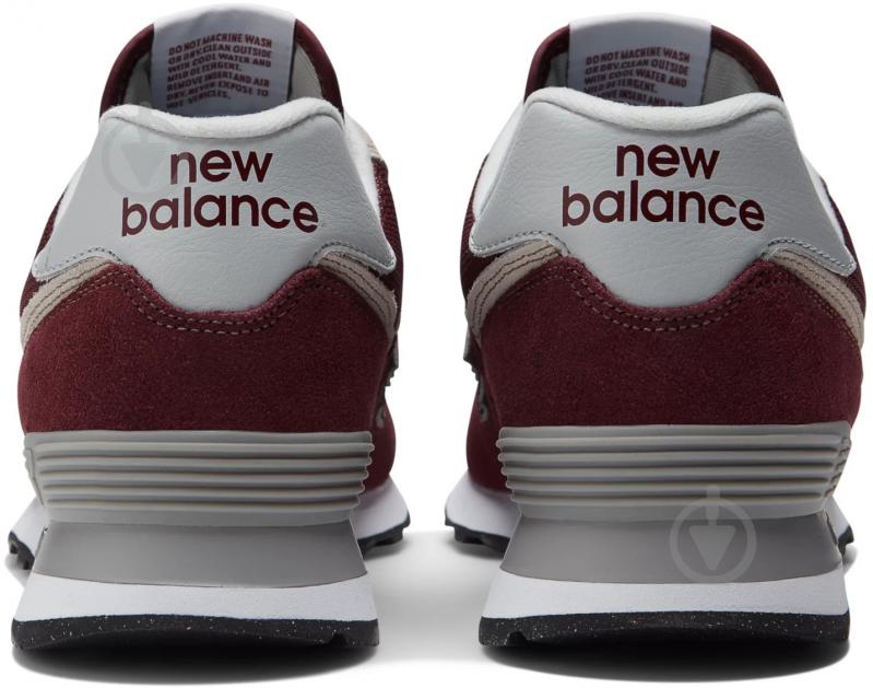 Кроссовки мужские демисезонные New Balance ML574EVM р.47,5 бордовые - фото 6