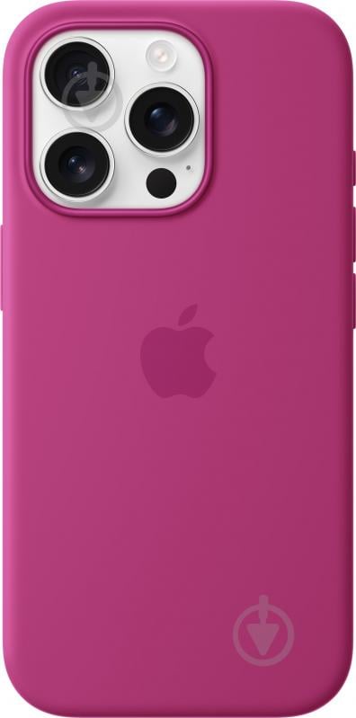 Чехол Apple Silicone Case with MagSafe для Apple iPhone 16 Pro fuchsia (MYYN3ZM/A) - фото 1