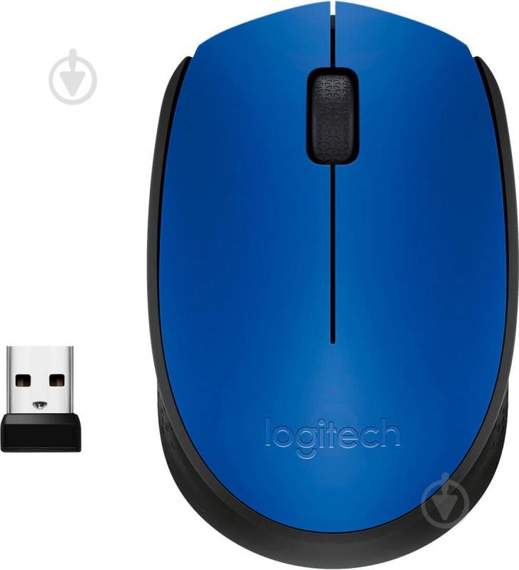 Мышь Logitech Wireless Mouse M171 blue/black (910-004640) - фото 1