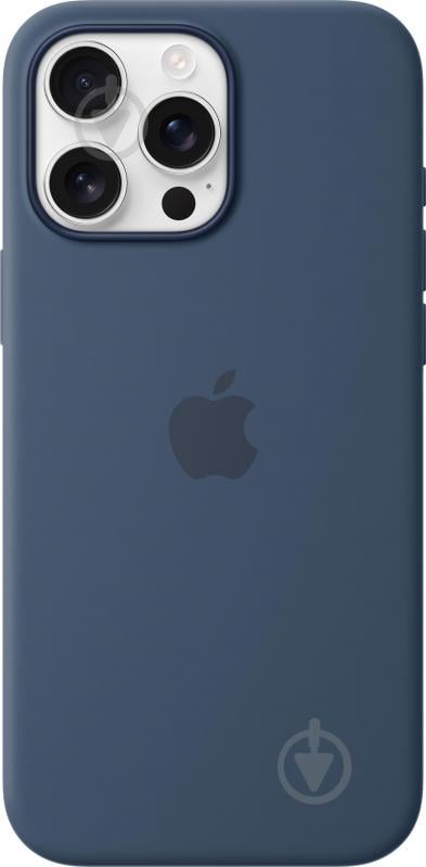 Чехол Apple Silicone Case with MagSafe для Apple iPhone 16 Pro Max denim (MYYU3ZM/A) - фото 1