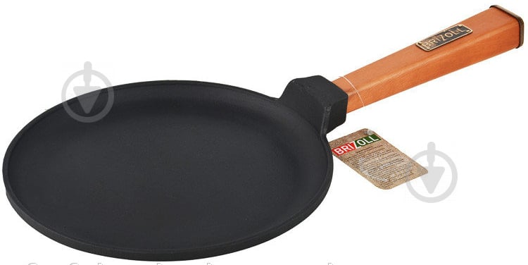Сковорода для млинців чавунна 220х15 Brizoll - фото 1