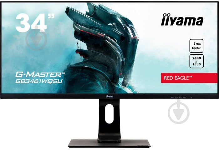 Монитор Iiyama G-Master Red Eagle 34" (GB3461WQSU-B1) - фото 1 Монитор Iiyama G-Master Red Eagle 34" (GB3461WQSU-B1) - фото 1