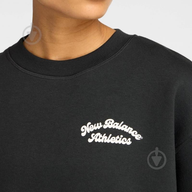 Світшот New Balance WT53516BK р.L чорний - фото 4