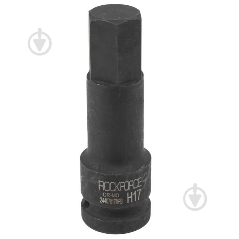 Головка бита 6-гранная 17 мм, 1/2'' ROCKFORCE 1 шт. RF-24407817MPB - фото 1