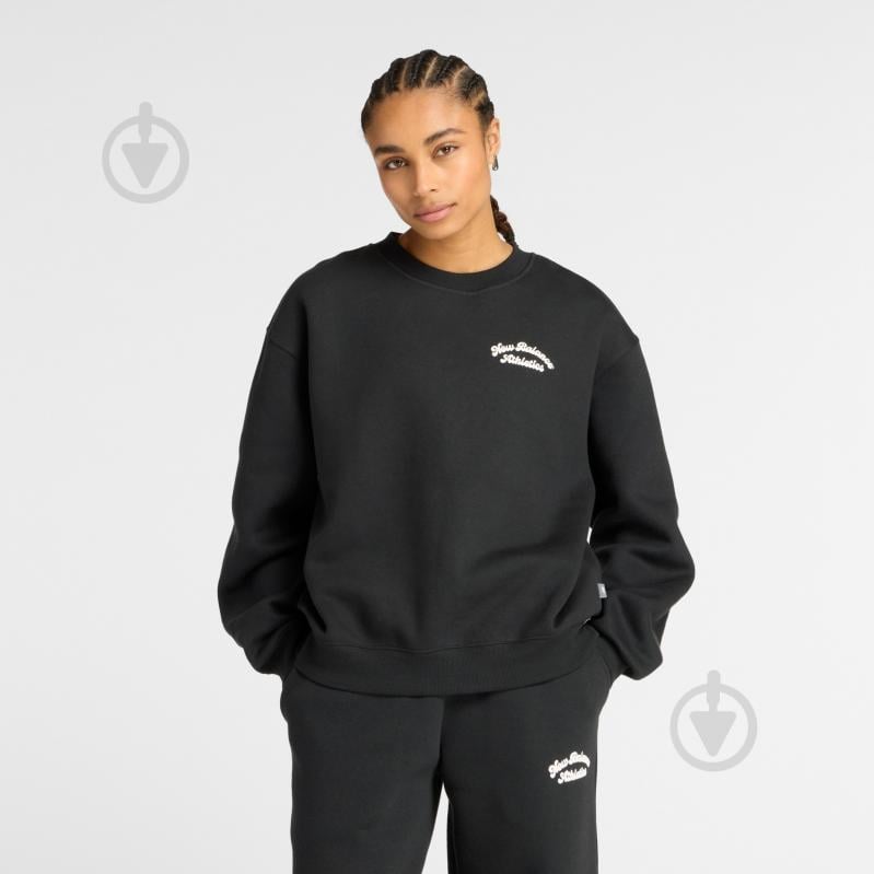 Світшот New Balance WT53516BK р.S чорний - фото 1 Світшот New Balance WT53516BK р.S чорний - фото 1