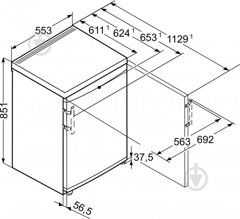 Морозильна камера Liebherr GP1376 - фото 8